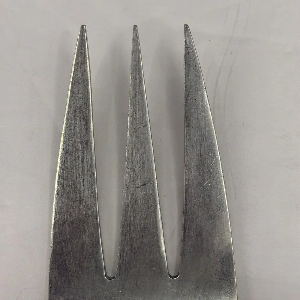 Vintage Mar-Crest Ebony Elegance (Stainless) Atomic Starburst Japan Serving Fork